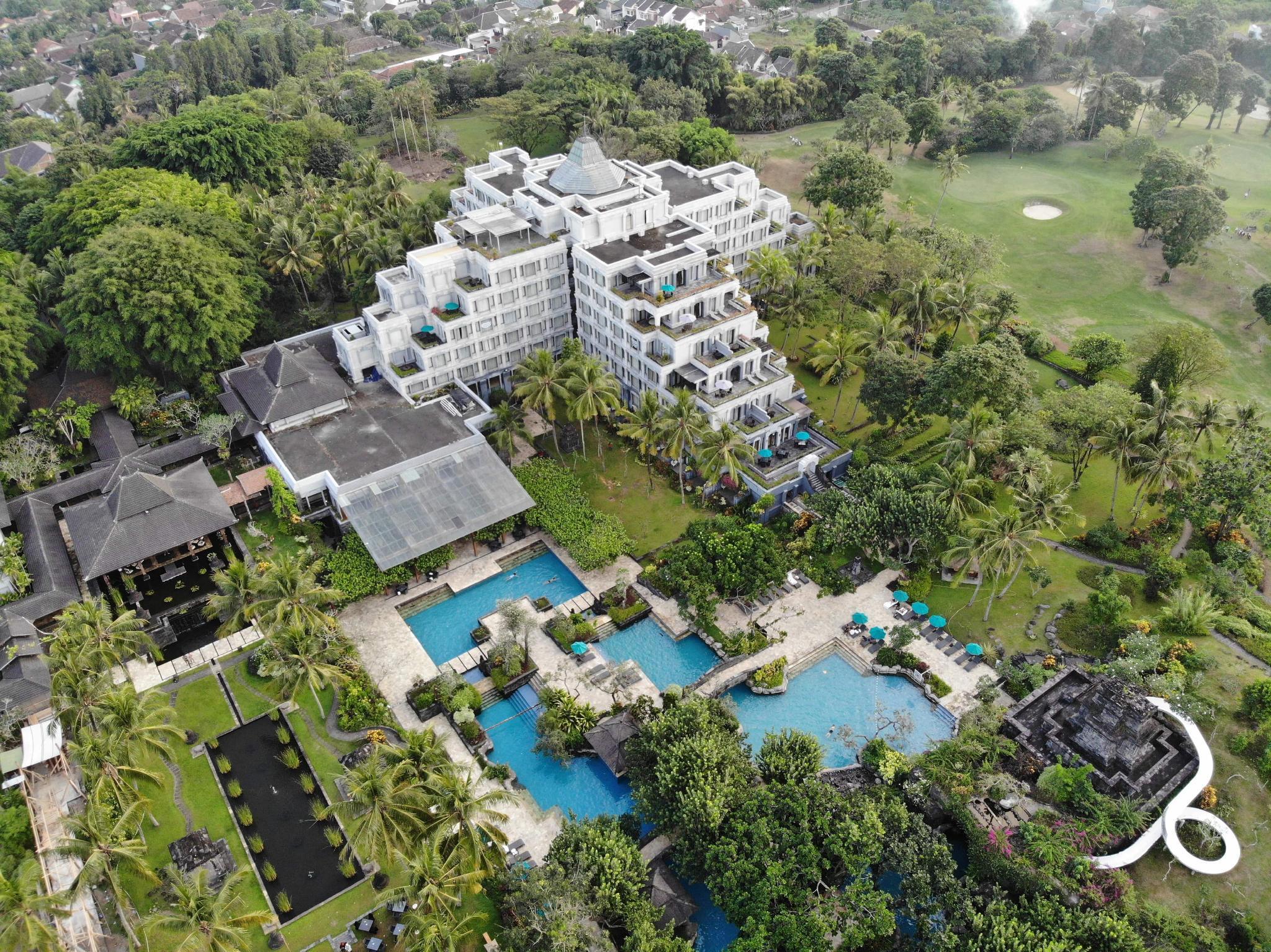 Hyatt Regency Yogyakarta Hotel Sleman  Ngoại thất bức ảnh Aerial view of the hotel